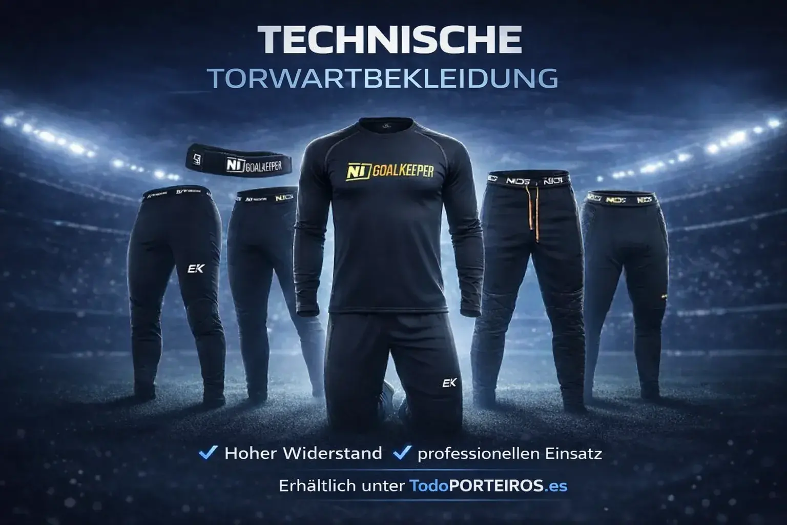 Kleidung für Fußballtorhüter